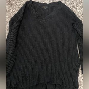 Black Hi-lo sweater